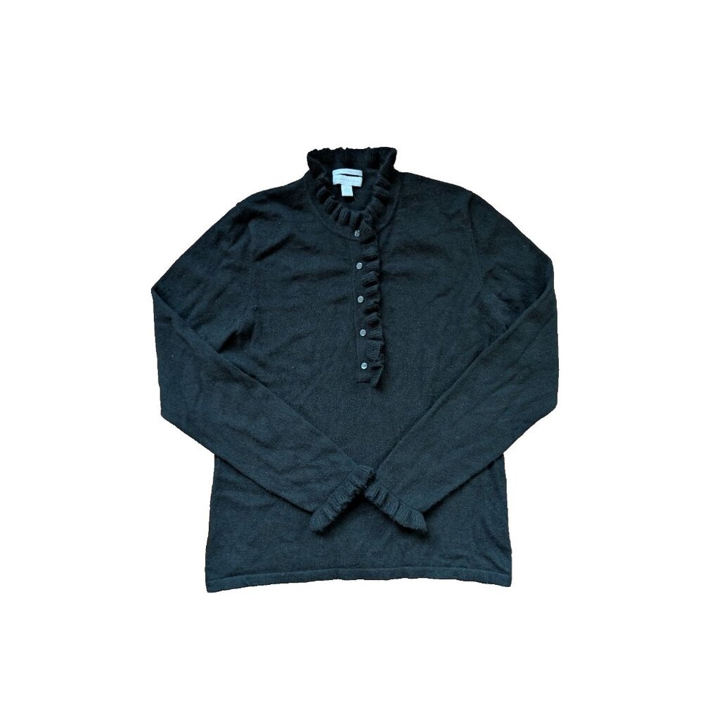 Charter Club Size L Black 100% Cashmere sweater women